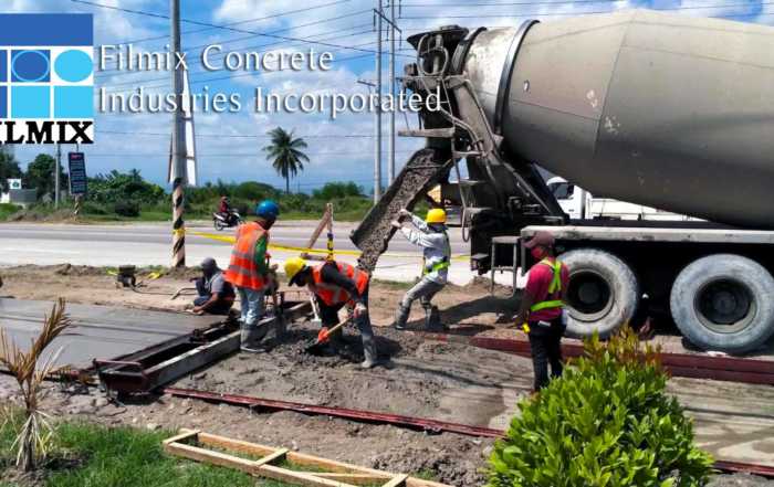 Ready-mix concrete from Filmix is premium quality