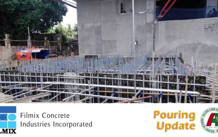 Ready mix concrete pouring update for ACE Medical Center Butuan City