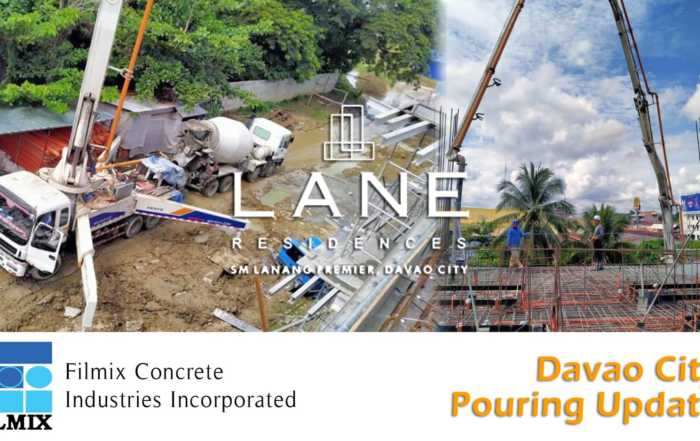 Ready mix concrete pouring update for Davao Lane Residences