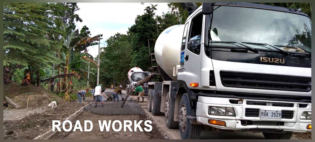 Roadwork concrete pouring by Filmix